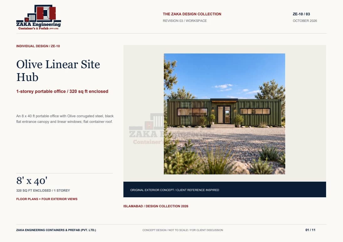 Olive Linear Site Hub catalogue cover