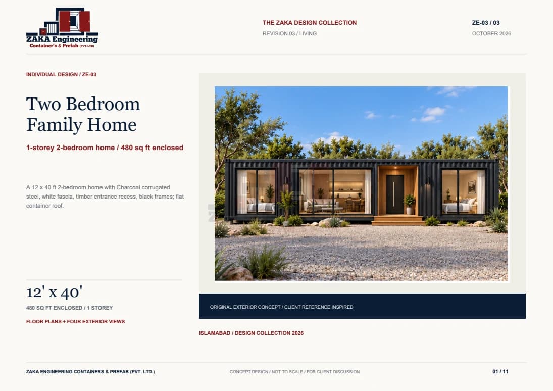 Two Bedroom Family Home catalogue cover